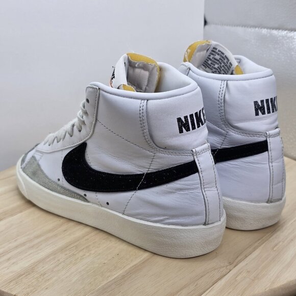 Nike Blazer Mid '77 women's Size 8.5 White Black Sail Sneakers Shoes BQ6806-100 - Picture 7 of 9